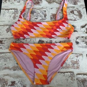 Aerie bikini set medium top small bottoms